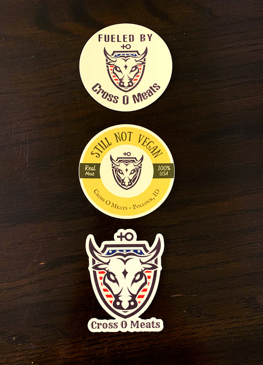 Cross O Meats Sticker Set