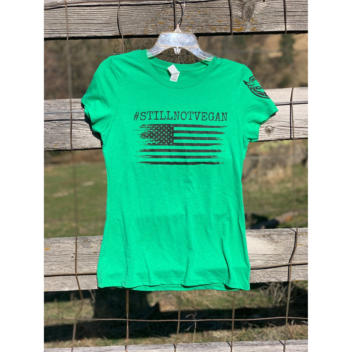 #StillNotVegan Kelly Green T-Shirt - Womens