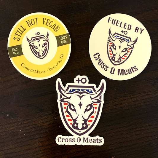 Cross O Meats Sticker Set