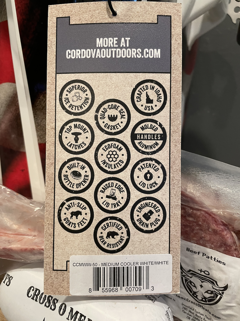 Custom Cross O Meat's Cordova Adventurer Cooler