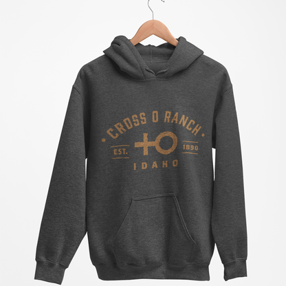 "Cross O Ranch - Established 1890" Charcoal Heather Hoodie