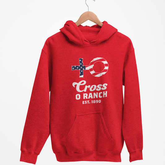 "American Cross O Brand" Red Hoodie